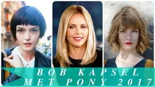Bob kapsel met pony 2017