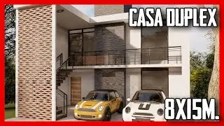 🔴Planos de casa DUPLEX moderna 🔴