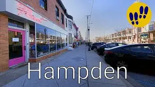 Walking through Hampden in Baltimore, Maryland