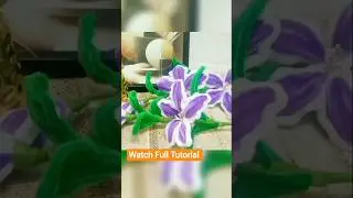 Pipe Cleaner Flower 🌸 Lily #pipecleaner #pipecleanerflowers #diy #craft #shorts #viral #trending