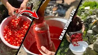 Strawberry Jam Like Grandma Used to Make 🍓 | Traditional Iranian Village Recipe