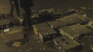 Oud en Nieuw 2017 - 2018 12uur's moment in de straat
