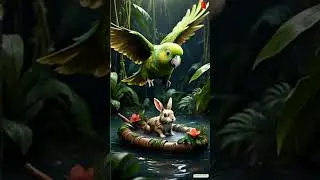 बारिश और नन्हा खरगोश ☔🐰 | Cute Rabbit Story in Hindi | Kids Moral Story