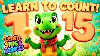 Dino's Counting Adventure 1-15! 🦖 Learn Numbers Song for Toddlers | Preschool Learning Videos |