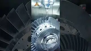 Extreme Precision CNC Machining | Turbine Wheel 5-Axis Milling #automobile #cncindustry #cncparts