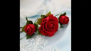 Красные розы на шпильках, роза фламенко. Red rose hair pins flamenco rose ❤️❤️❤️🥺🥺🥺🙏🙏🙏