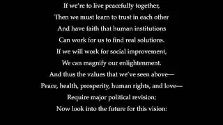 Vision of World Peace, a poem by Sanderson Beck