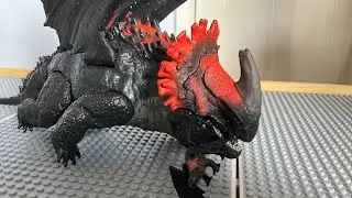 New how to train your Dragon Titan red death review+mini toothless!