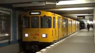 Berlin U-Bahn A3L92 Stock 607 and 606 at Bayerischer Platz