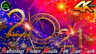 4K UltraHD Colourful firework with relaxing piano music-New Year 2021 Firework Display-Best sky shot