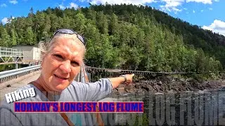 Hiking Norway's Longest Log Flume in Vennesla Norway | Tommerrenna