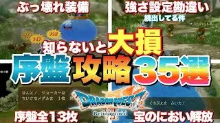 【ドラクエ7R】知らないと損！キーファ種育成確定情報や強さ設定の勘違いなど！序盤必須攻略35選！