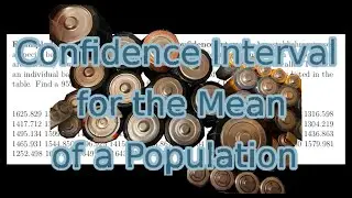 One Sample Confidence Interval for Means
