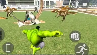 DINOSAUR AND GORILLA ATTACK VIDEO INDIAN BIKE DRIVING 3D GAME #indianbikesdrivinggame 