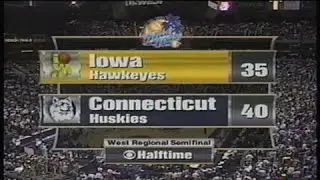 1998/99 NCAA Tournament: #1 UConn (30-2) vs #20 Iowa (20-9)