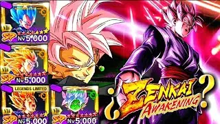 ¿REALMENTE LE HACIA FALTA ZENKAI? SHOWCASE GOKU BLACK ROSÉ LL × 4 BENCH ZENKAI |DB LEGENDS