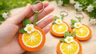 Wow 💫super Easy Crochet Keychain For Gift 🤗Easy Pattern For Beginners🫶🏻