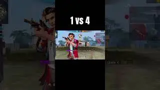 1 vs 4 with AWM sniper #lifeisbutadream