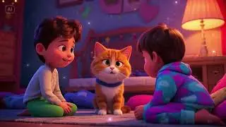 Purr Party | Fluffy Cat & Kids | Fun, Happy Song for Little Ones