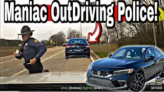 Gen Z Civic Driver Turns 117 MPH Police Chase Into Total Chaos!