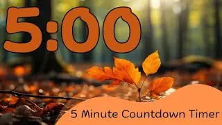 5 minute timer fall themed #countdowntimer #5minutetimer