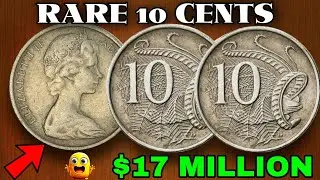 Most Valuable Australia Elizabeth 10 Cent - RARE Australian Currency 10 Cent Old Coins Big Money!