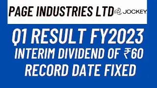 Page Industries Q1 Result | Page Industries Dividend | Invest Mantra