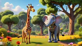 Joey Giraffe Reaches Tall | Animal Song for Kids | Nursery Rhymes and Learning Fun