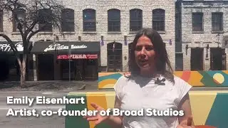 Meet the artist behind the mural on the new 6th Street concrete barriers