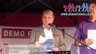 Demo f&uuml;r Alle - Karl-Christian Hausmann, CDU Stuttgart