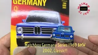 Matchbox Germany Series 1969 BMW 2002, unboxing dan review.