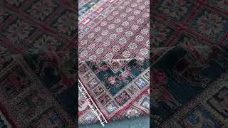 Pazyryk Red/Multi Wool Hand Knotted Afghan Rug