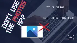 Don't use the PHOTOS app on Windows. Here is the Alternative