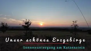 ** Unser schönes Erzgebirge ** Sonnenuntergang am Katzenstein bei Gablenz im Spätsommer
