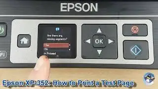 Epson Expression Home XP-352: How to Print a Nozzle Check Test Page
