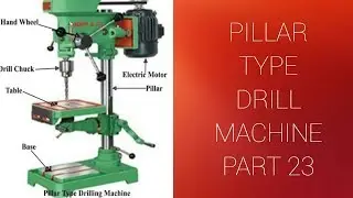 Pillar type drill machine part 23 lesson 5 common cutting tools fitter theory ITI