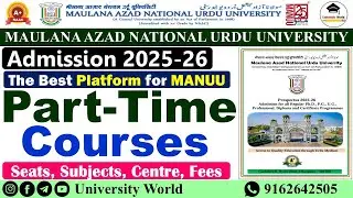 Manuu Part-Time Courses 2025 | Certificate, Diploma, Advance Diploma | @UniversityWorld