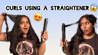 Curls using a Straightener | Easy tutorial | beautiful curls | Try it once✨❤️ | Yashmina Divkar