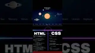 Designing a 3D Solar System with HTML, CSS, and JavaScript? #coreweb. #shorts