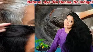 No Henn,No Indigo Just Leave This Natural Dye In Hair To Make Hair Black Naturally ।Garima Singh ।