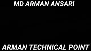 First video of my channel Hindi/Urdu /by ARMAN technical point