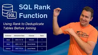 Intermediate SQL | Using Rank and Partition By in SQL Server to Deduplicate Data