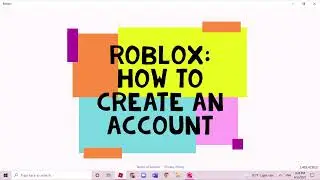 ROBLOX: How to create an account