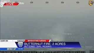Firefighters respond to the Butternut Fire burning in Redding