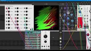 Audio Video patching with new super visualizer for VCV Rack - Colored GLASS