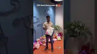 Secret santa at office #corporatelife #capgemini #officelife #reels #famous #famousshorts #tech