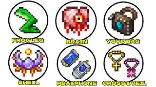 Все ПОЛЕЗНЫЕ АКСЕССУАРЫ в TERRARIA: объясню за 20 минут