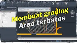 Cara membuat grading dengan area terbatas di civil 3d | grading elevation existing