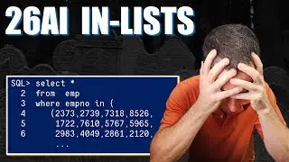 IN-LIST changes in 26ai  - My Girlfriend Dumped Me