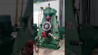 Test run of D51 vertical ring rolling machine before delivery to Indian customers